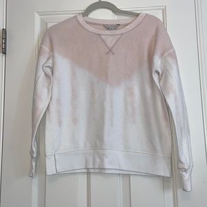 American Eagle Pink and White Crewneck